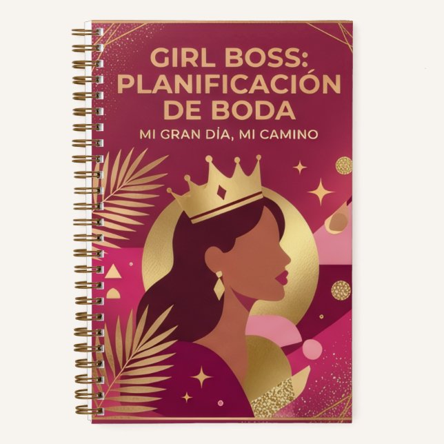  Girl boss wedding planner Notebook (Front)