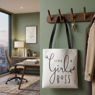 Girl boss women sweet everyday tote bag
