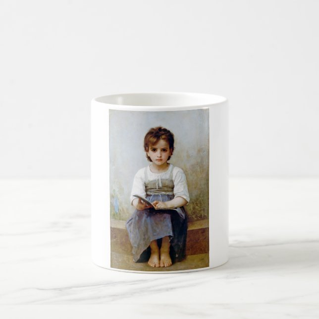 Girl, Bouguereau Coffee Mug (Center)