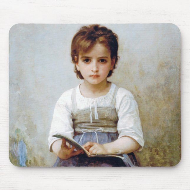 Girl, Bouguereau Mouse Pad (Front)