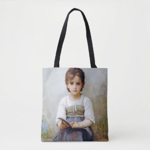 Girl, Bouguereau Tote Bag