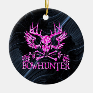 GIRL BOWHUNTER CERAMIC ORNAMENT