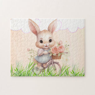 Girl bunny jigsaw puzzle