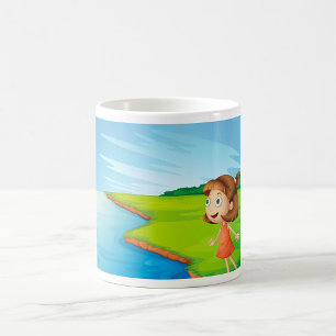 Girl By The River Coffee Mug