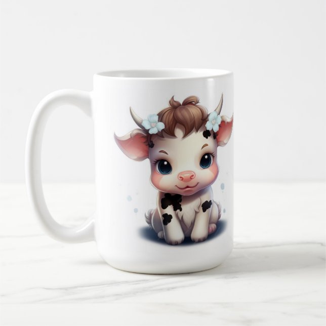 Girl Calf coffee mug 15oz (Left)