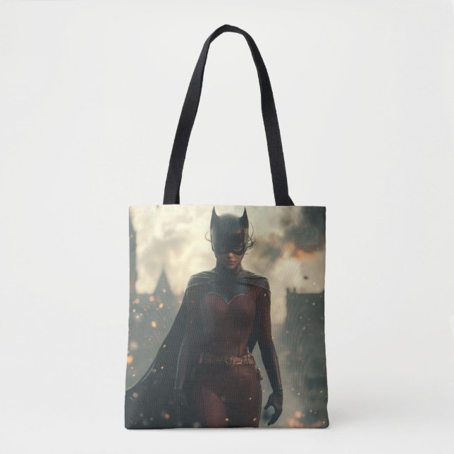 Girl & Cat Powa Tote Bag (Front)