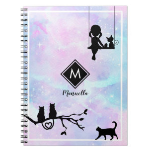 Girl Cats and The Galaxy Notebook