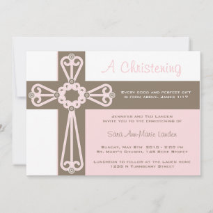 Girl Christening Invitation