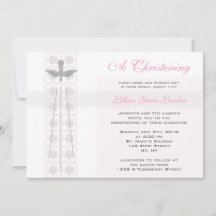Girl Christening Invitation