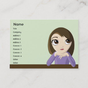 Girl -Chubby Business Card