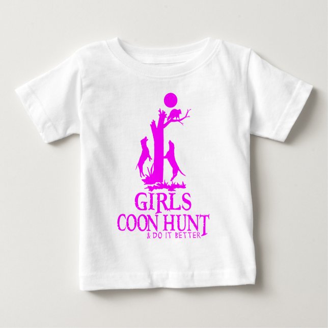 GIRL COON HUNTING BABY T-Shirt (Front)