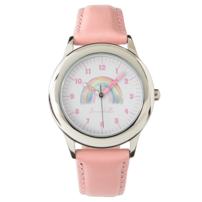 Girl cute boho rainbow watch (Front)