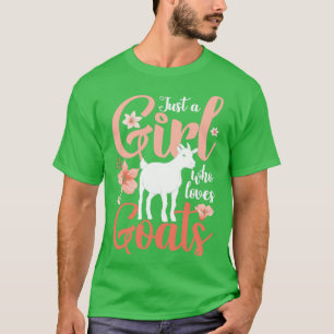 Girl Cute Farm Animal Goat T-Shirt
