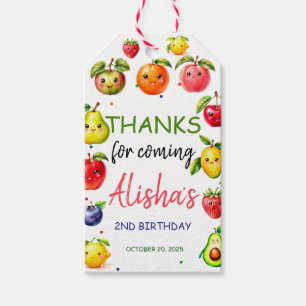 Girl Cute Fruit Birthday  Gift Tags