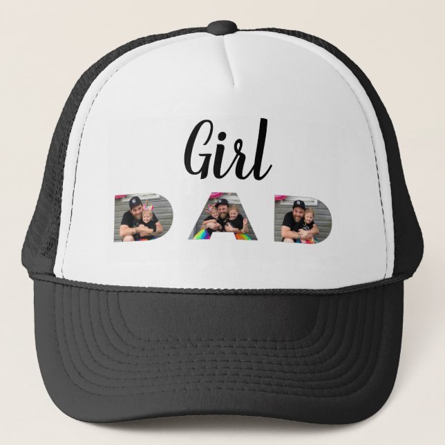 Girl Dad Photo Trucker Hat (Front)