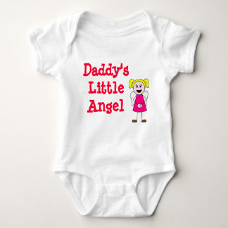 girl, Daddy's Little Angel Baby Bodysuit