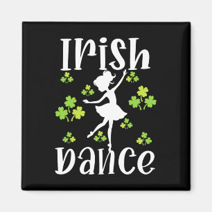 Girl Dancing Dancer Irish Dance St Patrick's Day  Magnet