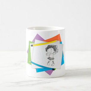Girl Dancing Illustration  Coffee Mug