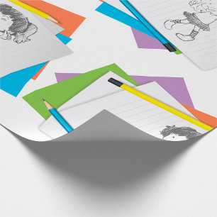 Girl Dancing Illustration  Wrapping Paper