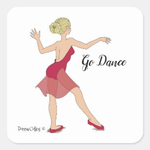 Girl Dancing Sticker