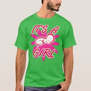 Girl daughter pregnant child offspring parents  T-Shirt