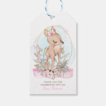 Girl Deer Baby Shower Favour