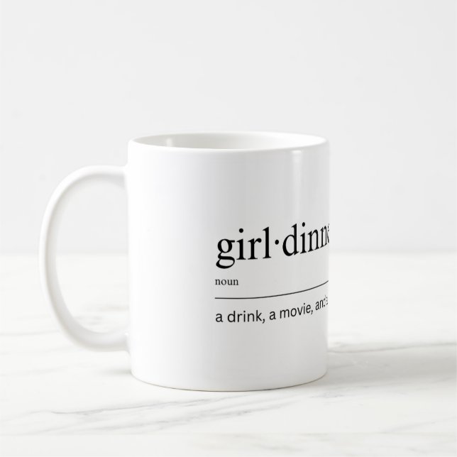 girl dinner mug (Left)