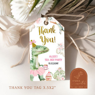 Girl Dinosaur Tutu Tea-Rex Gift Tags
