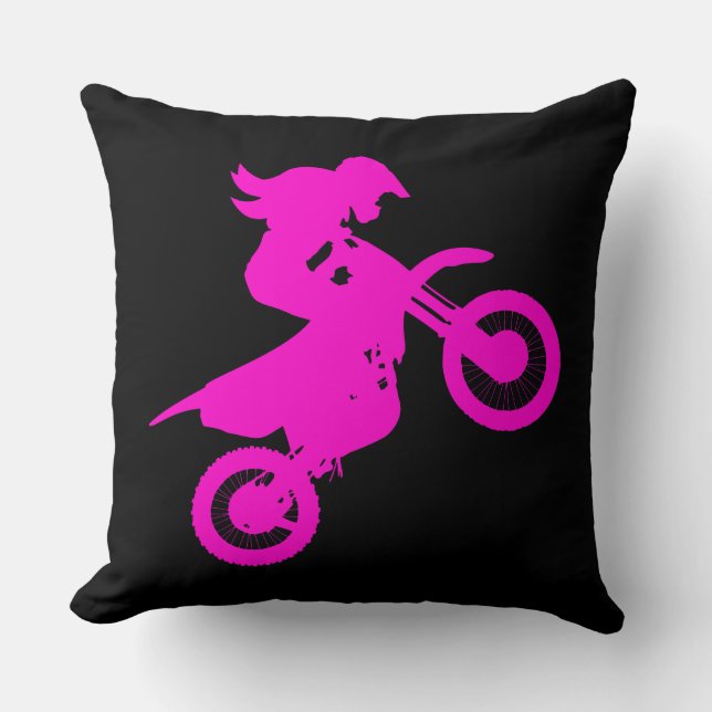 Girl Dirt Bike   Cushion (Front)