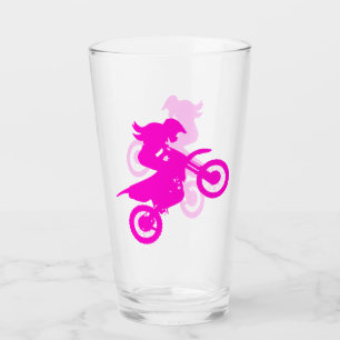 Girl Dirt Bike Glass