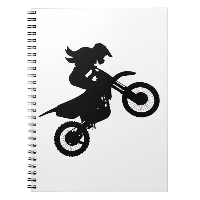 Girl Dirt Bike   Notebook (Front)