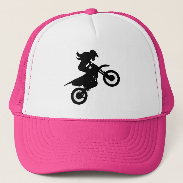 Girl Dirt Bike   Trucker Hat (Front)