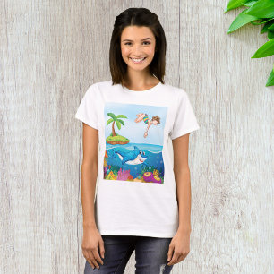 Girl Diving Into The Ocean T-Shirt