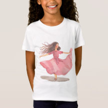 Girl dressed in rose