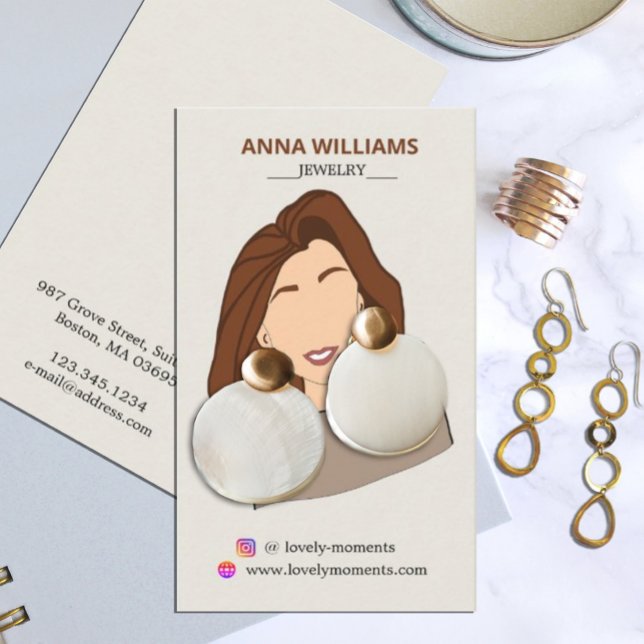 Girl Earring Display Card (Creator Uploaded)