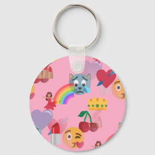 girl emoji key ring