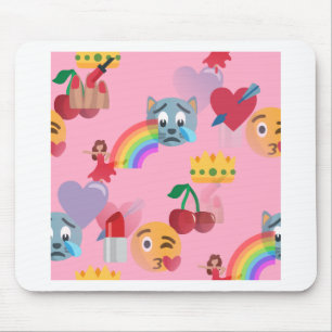 girl emoji mouse pad