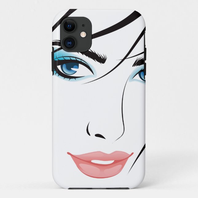 Girl Face iPhone 5 Barely There™ Case-Mate iPhone Case (Back)