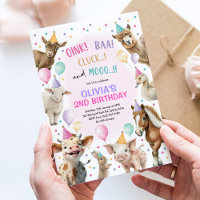 Girl Farm Animals Barnyard Balloon Birthday Party