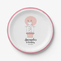 Girl First Birthday Giraffe