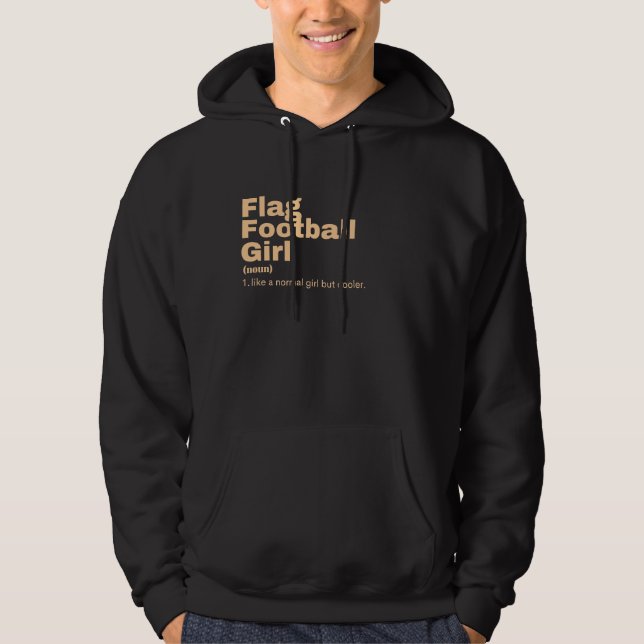 Girl - Flag Football Hoodie (Front)