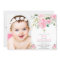 Girl floral baptism blush pink photo