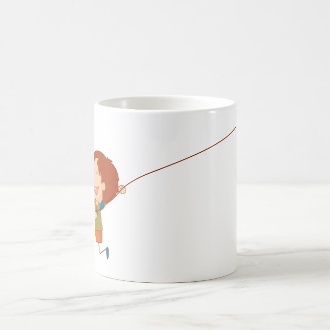 Girl Flying A Kite Coffee Mug (Creator Uploaded)