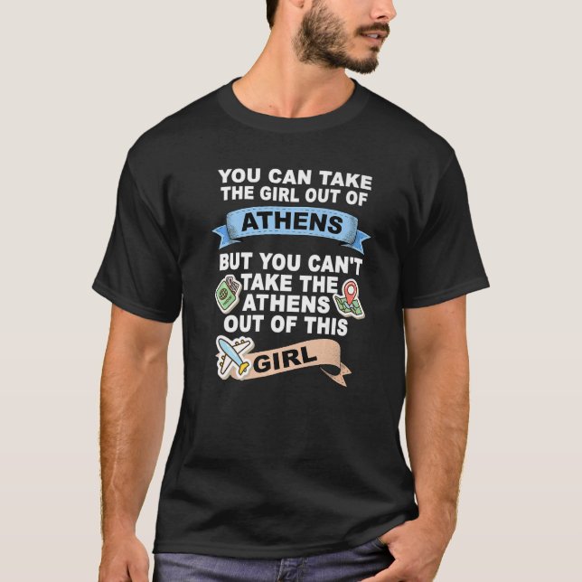 Girl From Athens City   T-Shirt (Front)