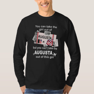 Girl from Augusta Boarding Pass Flight Ticket Aug T-Shirt