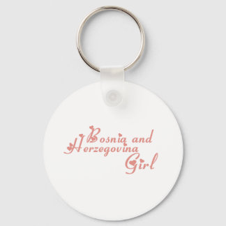 Girl from Bosnia and Herzegovina Key Ring