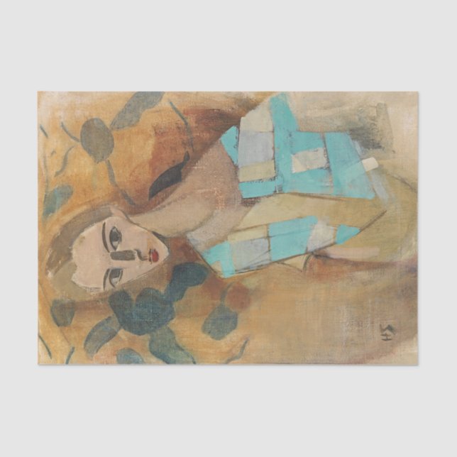 Girl from Eydtkuhne, H.Schjerfbeck  Tissue Paper (Front)