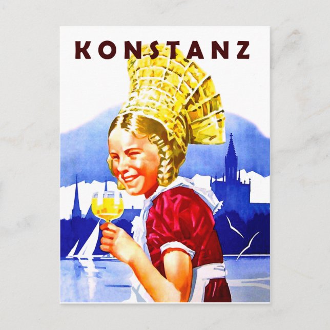 Girl from Konstanz, Germany Postcard (Front)
