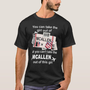 Girl from McAllen Boarding Pass  Flight Ticket McA T-Shirt