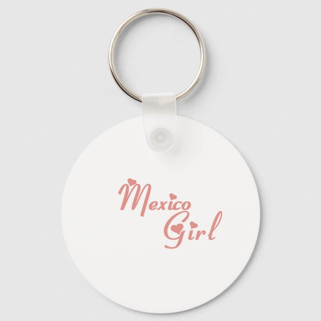 Girl from Mexico Key Ring (Front)